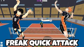 Doing Hinata And Kageyama's Minus Tempo Freak Quick Attack In Volleyball 4.2