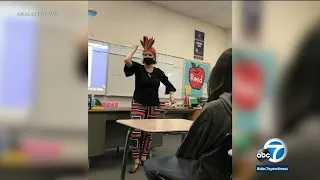 Protesters demand firing of SoCal teacher for mimicking Native Americans | ABC7