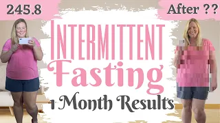 Intermittent Fasting 1 Month Diet Results/I Tried the Intermittent Fasting this month/Before & After
