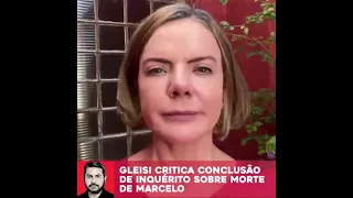 Gleisi critica conclusão de inquérito sobre morte de Marcelo Arruda