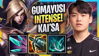 GUMAYUSI INTENSE GAME WITH KAI'SA! - T1 Gumayusi Plays Kai'sa ADC vs Tristana! | Season 2023