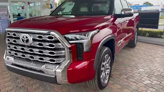 New 2022 Toyota Tundra 4x4 Red 1794 Edition First Look