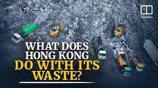 How does Hong Kong handle its waste?