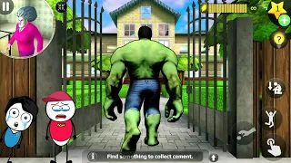 HULK Enter In Miss T House - Scary Teacher 3d New Prank | Khaleel and Motu Funny Gameplay