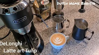 DeLonghi Dedica EC685 - Latte art Dutch Tulip;-)