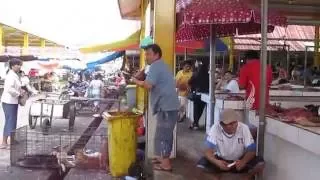 Tomohon market in Indonesia