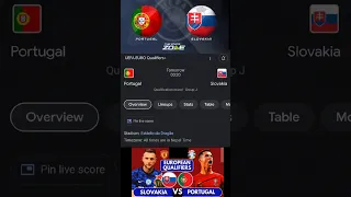 Portugal Vs Slovakia || My Prediction ⚽ ⚽ 🏆