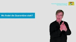 Bekanntmachung zu Quarantäne und Isolation vom 14. April 2021 - in Deutscher Gebärdensprache