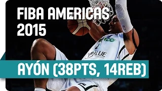 Gustavo Ayón (Mex): 38 Points, 14 Rebounds v Argentina - 2015 FIBA Americas Championship