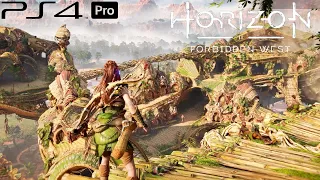 Horizon Forbidden West Gameplay PS4 PRO - Settlement & Combat (Horizon Forbidden West PS4 Pro)