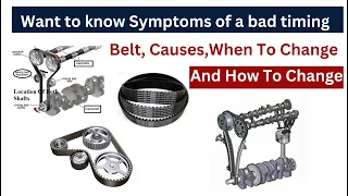 Symptoms of a bad timing belt and causes bad timing belt