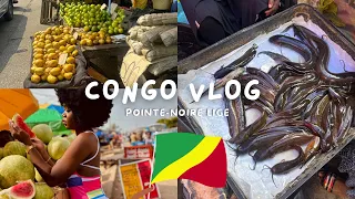 MA VIE AU CONGO | Update life ~ on fait les courses au grand marché ~ restaurant ~ Ponton la belle🇨🇬