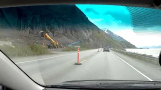 Driving the Seward Highway from Anchorage   HD 1080p