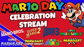 Mario Day Celebration Stream! | Playing Old Mario Games!