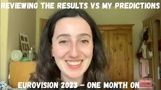 EUROVISION 2023 - REVIEW OF THE RESULTS VS MY PREDICTIONS