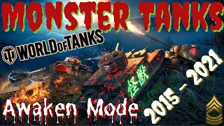 Complete Compilation 2015 - 2021 Monster Tanks Awaken Mode Reviews, World of Tanks Console.