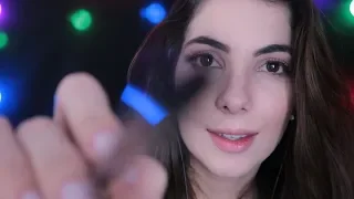 ASMR BRUSHING YOUR FACE! (personal attention)