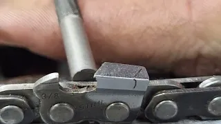 How to sharpen a chainsaw chain