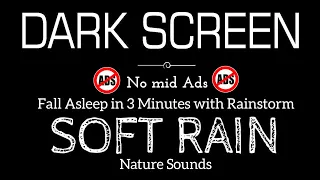 Overcome Stress to Sleep Instantly with Soothing Rain & Thunderstorm Sounds in The Forest at Night