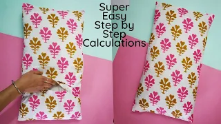 How to Sew an Envelope Pillow Cover | Simple Pillow Cover Tutorial for Beginners with Calculations