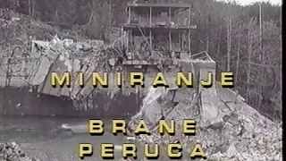 Miniranje brane Peruća