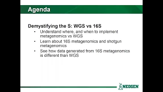 Demystifying the S: WGS vs 16S