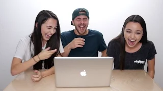 Reacting To Our First Video Together w/ Merrell Twins