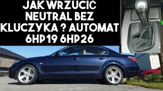 AWARYJNA ZMIANA BIEGÓW ODBLOKOWANIE AUTOMAT BEZ PRĄDU BEZ KLUCZA BMW E60 E65 E90 E87 E85 6HP19 6HP26