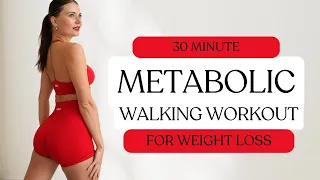 30 MIN METABOLIC WALKING EXERCISES FOR WEIGHT LOSS- No Jumping | Standing | Walk at Home Workout