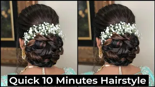 10 - MINUTE BRIDAL HAIRSTYLE | QUICK & EASY WEDDING HAIRSTYLE TUTORIAL