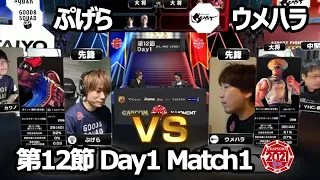 【Match① 先鋒戦】ぷげら（バイソン）vs ウメハラ（ガイル）「ストリートファイターリーグ: Pro-JP 2021」第12節 Day1