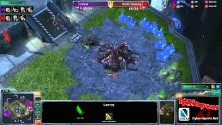 CSN SC2 - viOLet vs Destiny - Map 4 - Rundown #7 with Rance and Gwin
