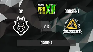 CS:GO - G2 Esports vs. GODSENT [Nuke] Map 1 - ESL Pro League Season 12 - Group A - EU