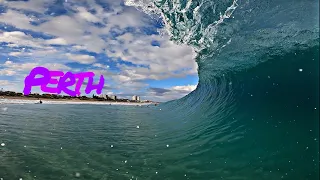 POV surf - SOUTH WEST PITS - sucky barrels and long rides in home town Perth -  GoPro POV surfing