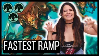 THIS MONO GREEN RAMPS SO FAST | WILDS OF ELDRAINE STANDARD | MTG ARENA GAMEPLAY