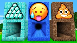 Which SECRET TUNNEL is better in Minecraft ? I found a WATER TUNNEL vs DIAMOND TUNNEL vs DIRT!