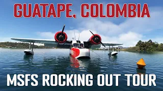 MSFS Rock of Guatape Tour in the Big Radials Grumman Goose