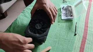 Galax GeForce GTX 1660 Super EX thermal Re-Paste  & cleanup