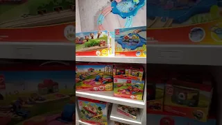 Toy train sets exhibition from Hape toys