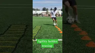 AGILITY SPEED TRANING LADDER DRILLS  FOOTWORK FITNESS TRANING #football #shortvideo #shortsyoutube