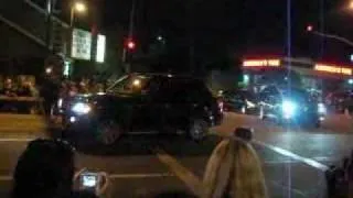 Michael Jackson's  Funeral Motorcade in Glendale, CA