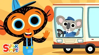 The Wheels On The Bus | @MrMonkeyMonkeyMechanic version