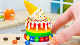 Homemade Miniature Ice Cream Cake So Cool In Summer Style | Most Amazing Cake Decorating Ideas