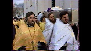 2002 г. Могилевщина православная: храм в Чаусах, Прощание с архиепископом Могилевским Максимом