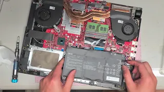 ASUS GL531G GL531GT-RS53 Complete Disassembly RAM SSD Hard Drive Upgrade Liquid Spill Repair