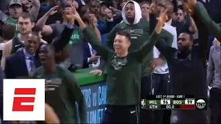 Terry Rozier III and Khris Middleton sink miracle 3-pointers in Game 1 of NBA Playoffs | ESPN