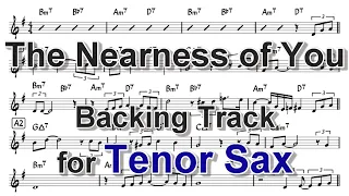 The Nearness of You - Backing Track with Sheet Music for Tenor Sax