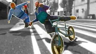 GTA 4 BMX RAGDOLLS Crashes and Fails (Euphoria physics | Funny Moments) #1