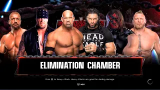 6-Man Elimination Chamber Match Full Gameplay | Elite Heavyweights #1 | WWE2K22 | 4K