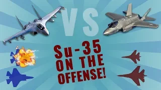 Can Su-35 survive against the stealthy F-35?